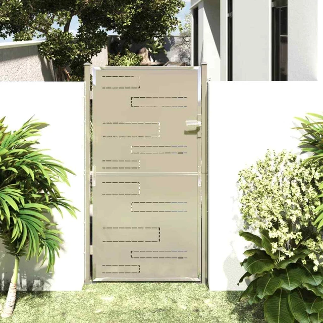 Portail de jardin 100x180 cm Acier inoxydable