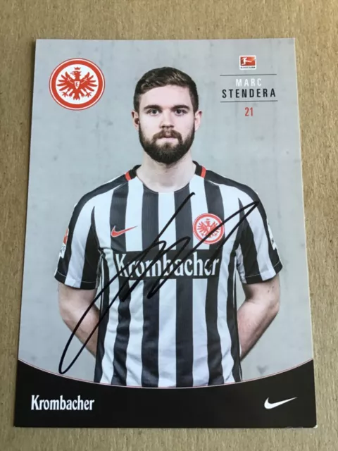 Marc Stendera, Germany 🇩🇪 Eintracht Frankfurt 2016/17 hand signed