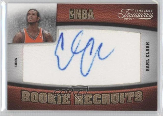 2009-10 Timeless Treasures Recruits Silver /25 Earl Clark #113 Rookie Auto RC