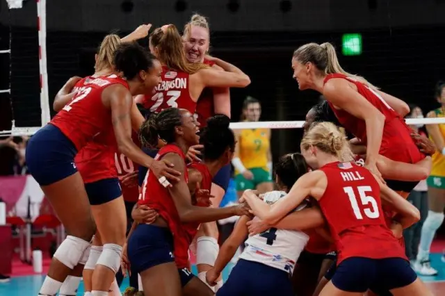 Tokyo Olympics 2020: U.S Womens indoor volleyball team photo 10 - A4 print
