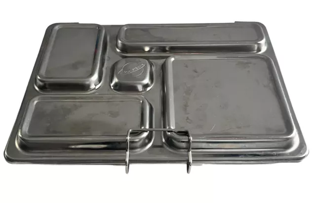 PLANETBOX Rover Stainless Steel Metal 5 Compartments Bento LUNCH BOX Planet Box
