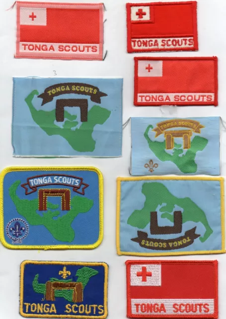 Collection Of 18 Tonga Scouts - District / Area / Country / Scout Badges