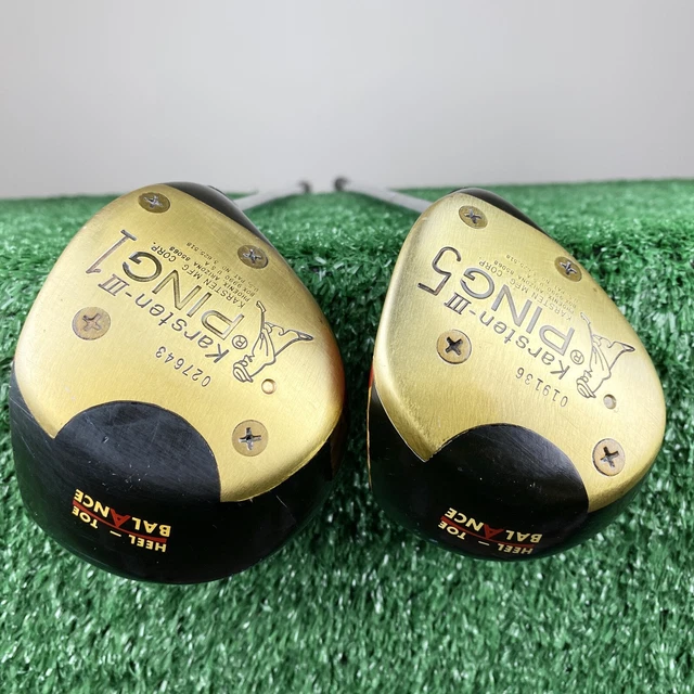 VINTAGE PING KARSTEN III Woods Driver & 5 Wood ZZ Lite shafts Ping