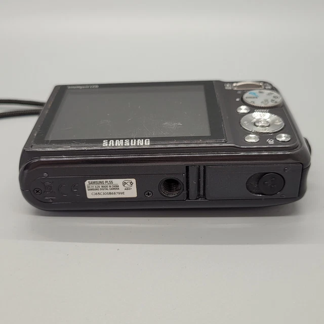 Samsung PL55 12,2 megapixel fotocamera digitale compatta testata nera 4