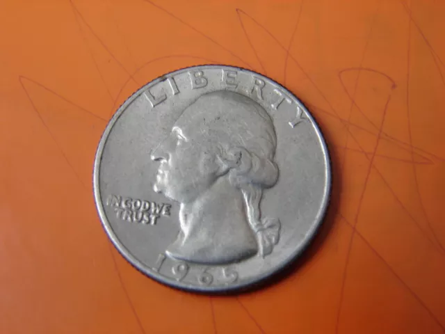 Etats Unis. Un Quarter Dollar 1965.