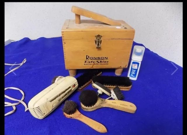 Ronson Roto-Shine Electric Shoe Polisher Kit
