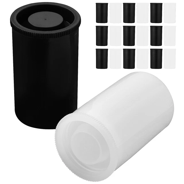 20 piezas pequeños frascos de plástico tapas reutilizables recipientes de película rectos