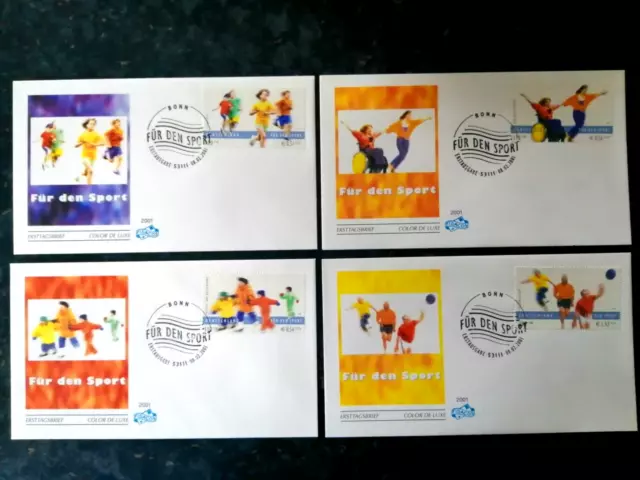Bund BRD Ersttagsbrief FDC  2001  Nr.2165-2168 Sporthilfe