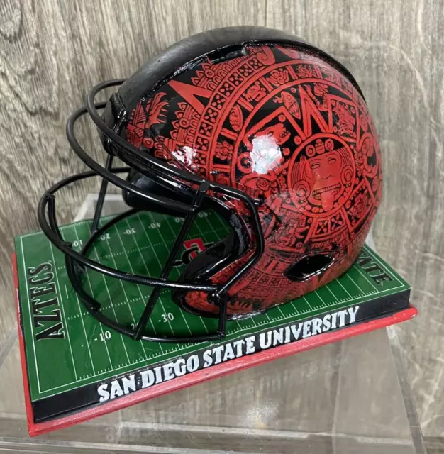 San Diego State Aztecs NCAA Mini Speed Football Helmet Aztec Calendar