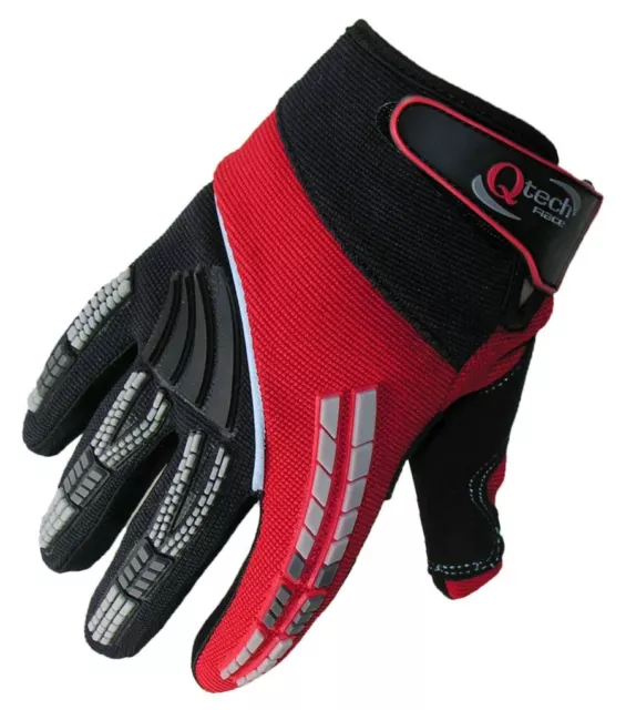 Childrens KIDS Motocross GLOVES Enduro BMX Off Road Racing Cycling Honda RED