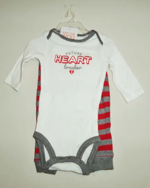 Valentine's Day Carters Future Heartbreaker Infant Boys Bodysuit & Pants (3 Mo.)