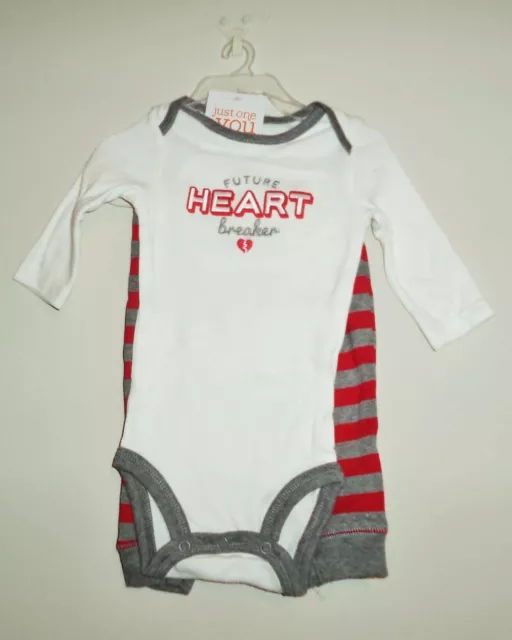Valentine's Day Carters Future Heartbreaker Infant Boys Bodysuit & Pants (3 Mo.)