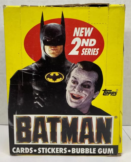 Batman Movie Series 2 Vintage Trading Wax Card Box 36 Packs Topps 1989
