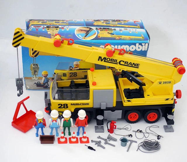 RARE PLAYMOBIL 3761 Mobile Crane with Box and Accessories £59.99