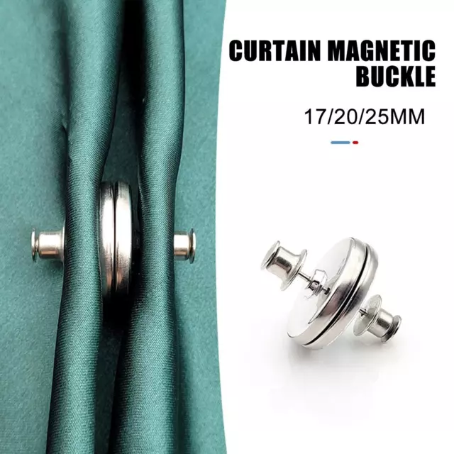 17-25MM Magnet Closure Magnetic Curtain Clips For Curtains Prevent Light  Leakin