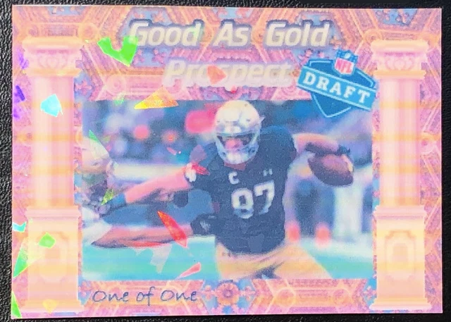 Michael Mayer Good As Gold Chrome Custom Cracked Ice 1/1 Artist Auto Card