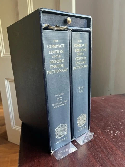 VINTAGE BOOK COMPACT Edition of the Oxford English Dictionary ...