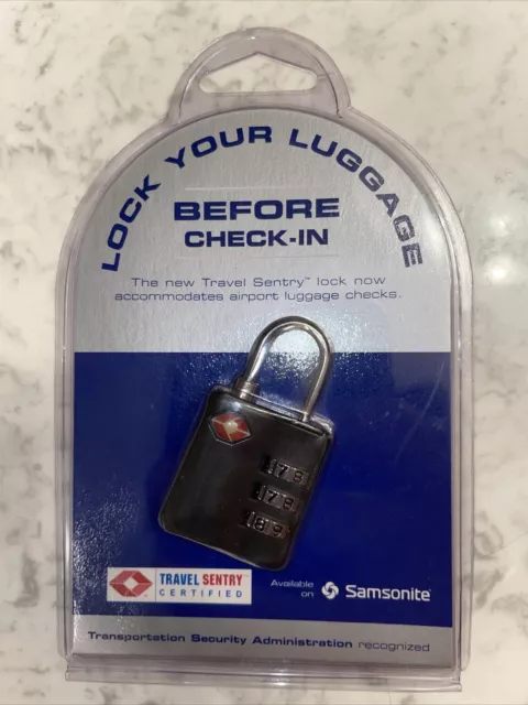 Samsonite Travel Sentry 3-Dial TSA Combination Lock Travel Luggage Lock