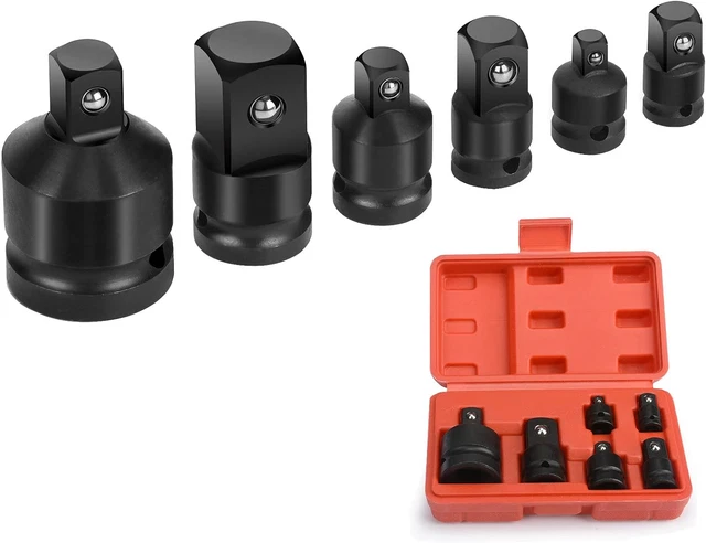 IMPACT SOCKET ADAPTOR Set, Socket Wrench Adapters, 6 Pcs Reducer ...
