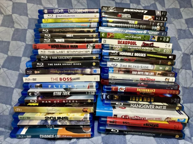 40 Blu-ray Mixed Lot Comedy Action Crime Horror Sci-fi Marvel