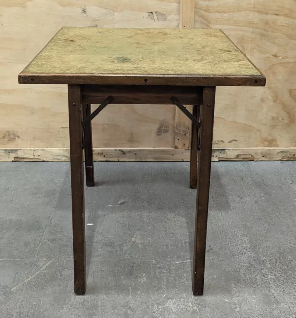 Antique HAXYES folding card table