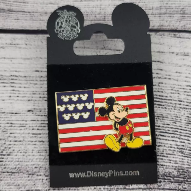 Disney American USA Patriotic Mickey Flag Pin