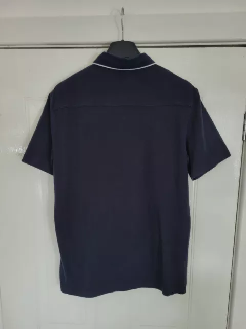 Armani Exchange Mens Polo Shirt Navy Blue Size Small Used In Good Condition 3