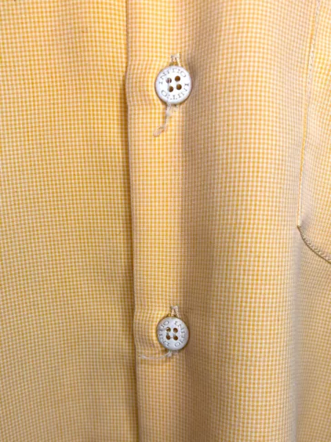 Vtg NORM THOMPSON Button Up Orange Polyester Men's 3 Single Stitch Wardrobe READ 3