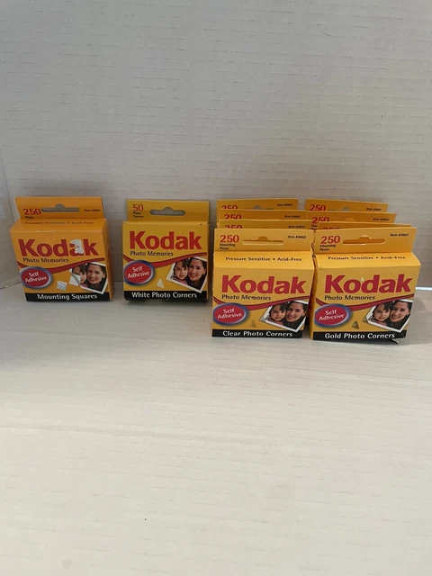 Lote de cuadrados de montaje de recuerdos de fotos Kodak esquinas de fotos
