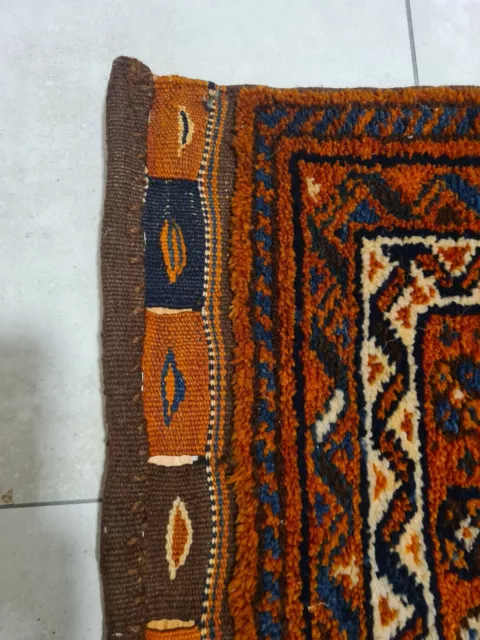 Antike Luri / Shoushtar Orient Perser Teppich Taschenfront Khorjin Satteltasche