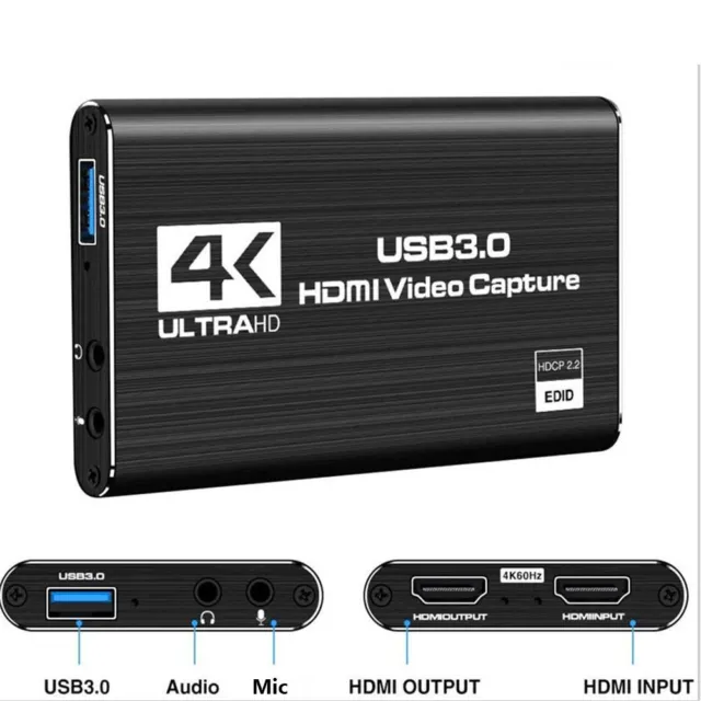 1080P 60fps Grabber HDMI-compatible Video Capture Card USB 3.0 Camera Camcorder