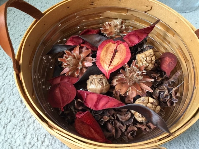 Relleno de cesta primitivo aceites esenciales vainilla canela aroma decoración rústica 3