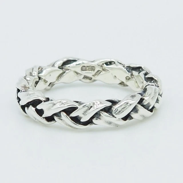 Auction Silver 925 Ring Celtic Knot Men Women Vintage Viking Biker Us 7,8,9