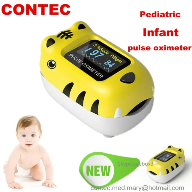 Pediatric Fingertip Pulse Oximeter Child SPO2 Monitor PR Infant Blood Oxygen USA