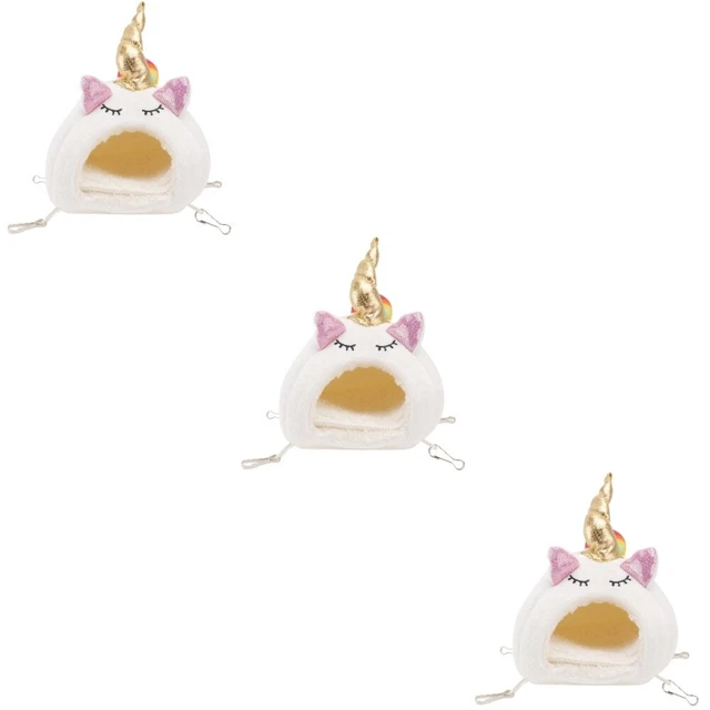3x Hamster Rest Zubehör Hamster Warme Hütte Ratte Häute Käfig