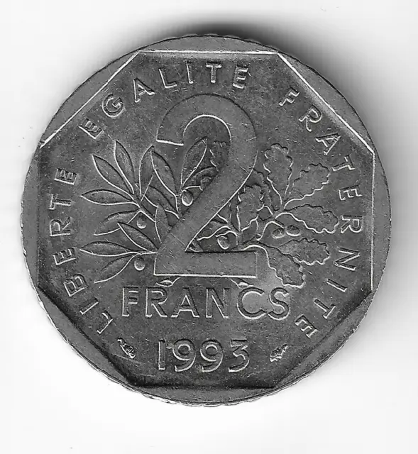FRANCE, pièce commémorative de 2 Francs 1993 JEAN MOULIN