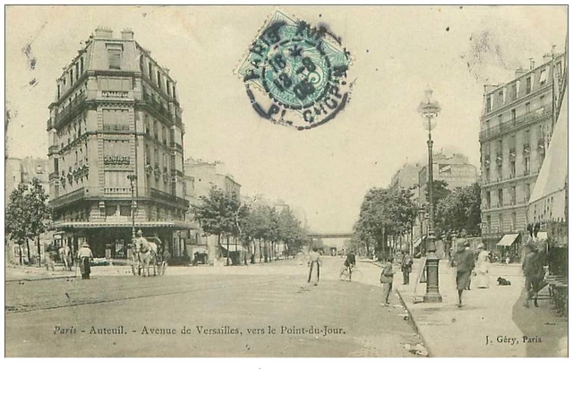 75.PARIS.16eme ARR.n°15834.AUTEUIL.AVENUE DE VERSAILLES VERS LE POINT DU JOUR