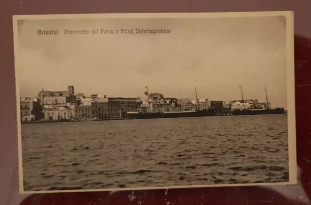 cartolina brindisi panorama del porto formato piccolo '900