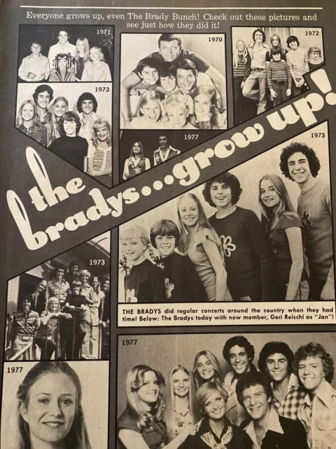 Brady Bunch, Maureen McCormick, Christopher Knight, Full Page Vintage Clipping