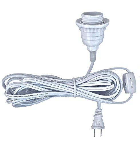 HSCORD-W Hanging Lantern Cord 15'L White UL Listed