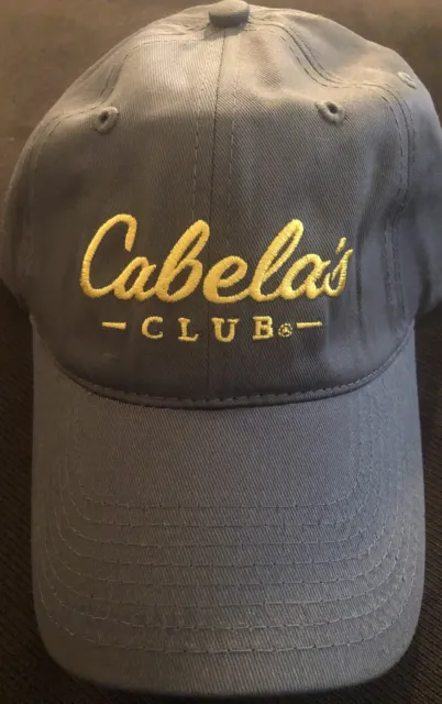 CABELA'S CLUB - GRAY - LIGHTWEIGHT - ADJUSTABLE STRAPBACK Baseball Hat