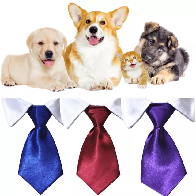 Moda Cane Collare Fiocco Cravatta Multicolore Pet Elegante per Festa Matrimon ★