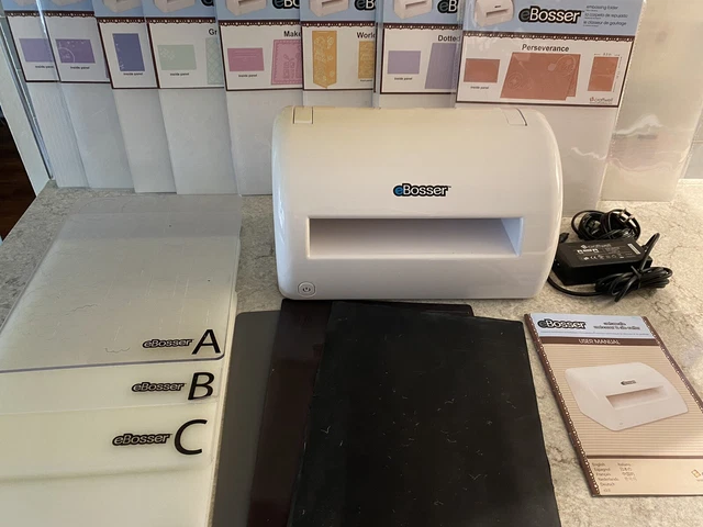 eBosser - Máquina automática emboscadora y troqueladora de Craftwell con 9 CARPETAS