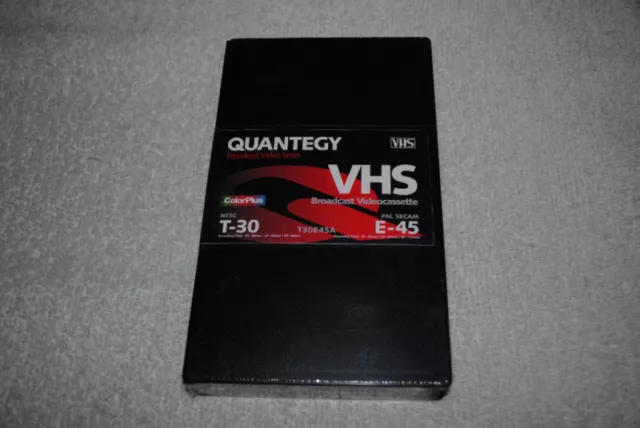 2 New Quantegy Vhs Broadcast Video Cassette Tapes X2