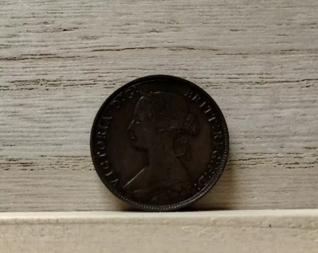 1866 Half Penny Great Britain Coin