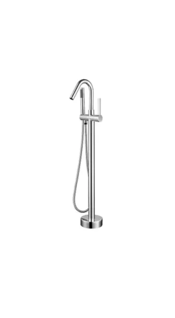 Vanity Art 40 H x 11 W Single Handle Claw Foot Tub Faucet Polished Chrome