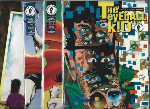 The Eyeball Kid Lot Of 4 - #1 #2 Hermes Versus #1 #2 (Vf/Nm) Dark Horse Comics