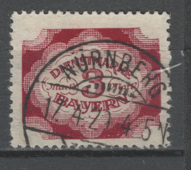 Briefmarke Altdeutschland BAYERN, Dienstmarken Michel Nr. 60 gestempelt