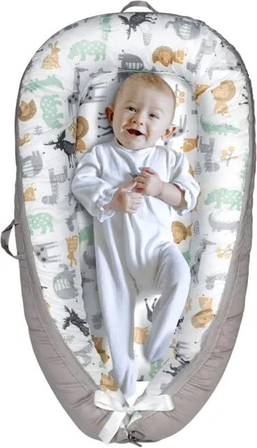 Yoocaa Babynest, Babynest Pod für Neugeborene, tragbar atmungsaktiv Baumwolle Baby