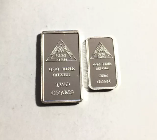 3 Grams 999 Pure Silver (approx) Bullion Ingots Sydney Precious Metals, Invest